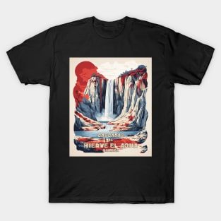 Cascadas de Hierve el Agua Mexico Vintage Poster Tourism T-Shirt